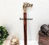Walking Cane: Solid Brass Horse Head Handle, Foldable