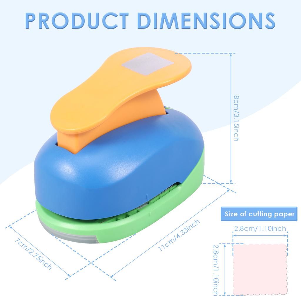 Square Postage Stamp Puncher Portable Stamp Hole Punch Tool Precise Crafting Paper Punch for Scrapbooking Message Card Bookmark