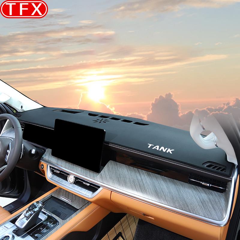 For GWM Tank 500 Great Wall 2022-2024 Car Dash Mat Dashmat Dashboard Cover Sun Shade Dash Board Cover Carpet Auto Accessories