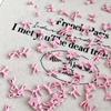 50Pcs Light Pink Bowknot Nail Charms 3D Resin Ribbon Bow Nail Art Decoration Mini Kawaii Bow Tie Manicure Supplies Diy