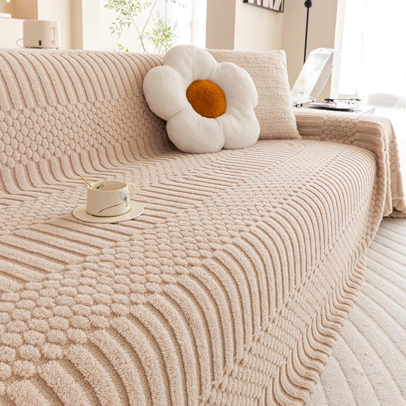 Всесезонный плюшевый чехол на диван Защита от царапин Полное покрытие для зимы 190x130 1990₽