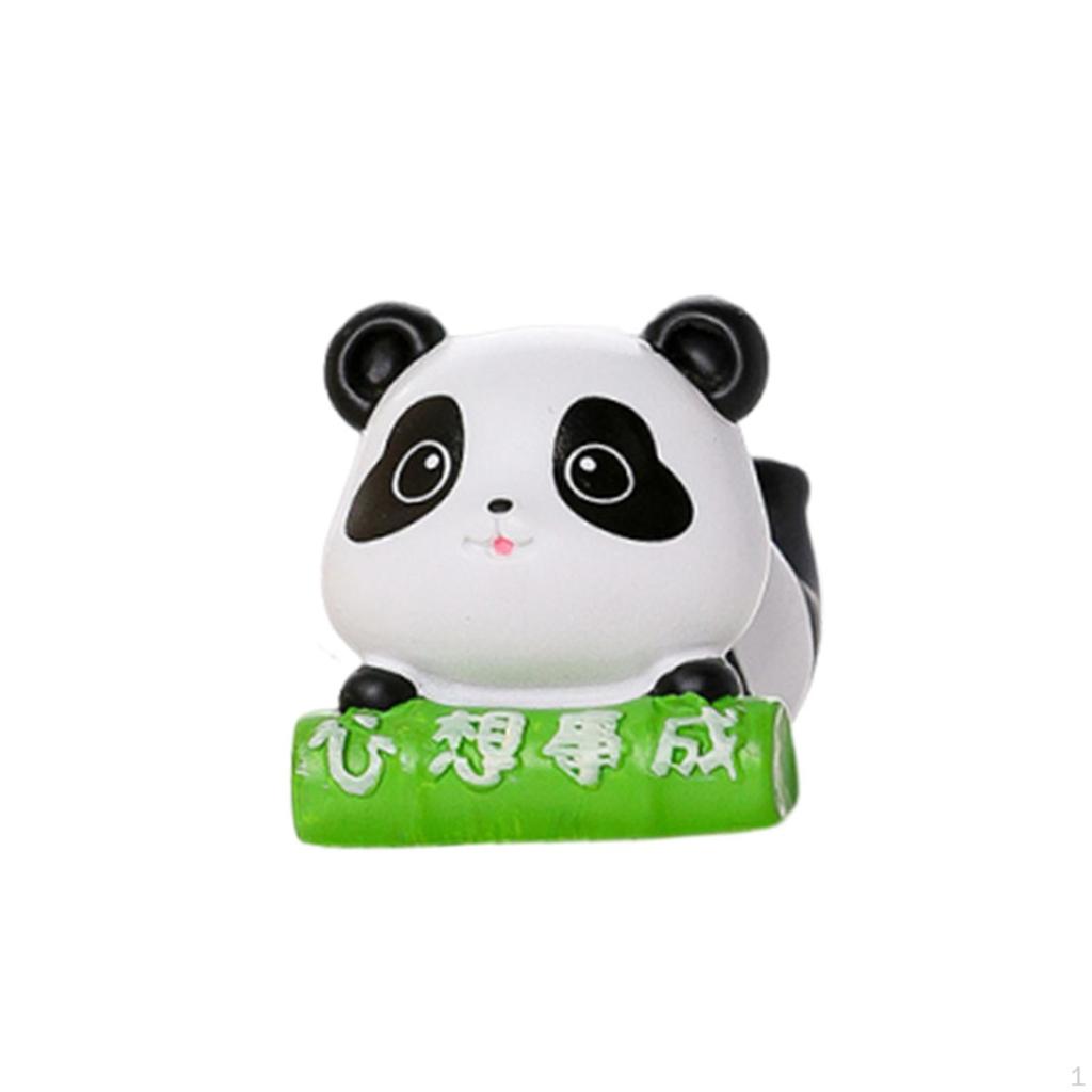 Decorative Panda Figurine for Table, Car Dashboard, Small Statuette, Centerpiece, Mantelpiece