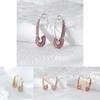 Elegant Colorful Geometric Rhinestone Earrings Perfect For Outfit Any