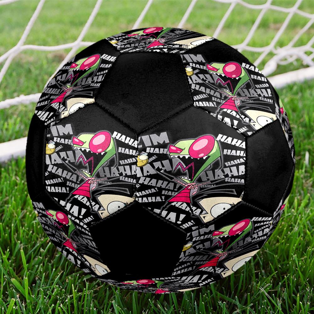 Invader Zim Theme Size 5 Soccer Ball, Suitable for Both Indoor and Outdoor Matches, a Gift Suitable for Everyone.