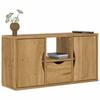 VidaXL TV Cabinet with Drawer ODDA 79x24x40.5 Cm Solid Pine Wood, TV Stand, TV Buffet, Media Cabinet, TV Bench, Furniture 4103605