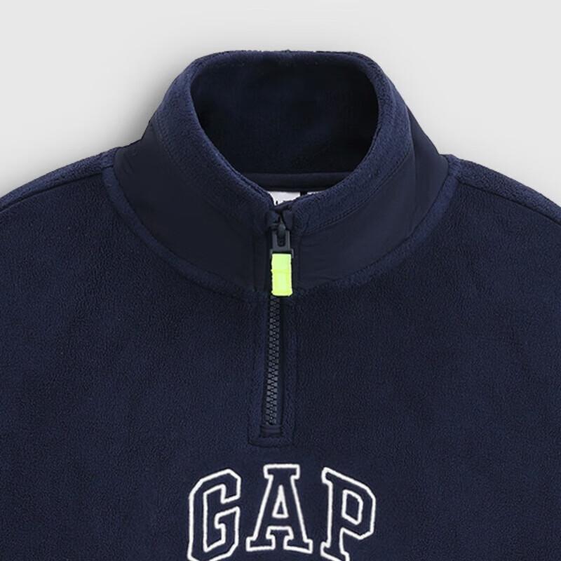 Gap Boys' Fleece Logo Quarter-Zip Sweatshirt