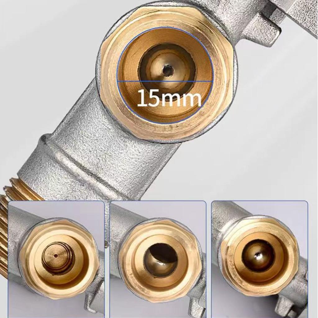 Angle Stop Valves Down On Switch G1/2 Water Stop Valves with Handle Hot/cold Water Flow Control Valves Switch Controllers