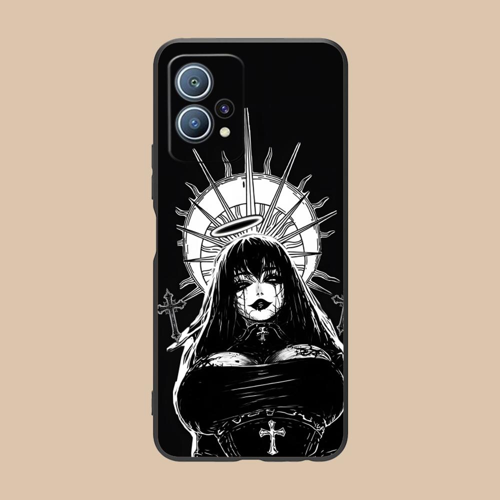 Terror Gothic Art Mobile Phone Case for Huawei P60 P50 P40 P30 P20 P10 P9 P8 Pro Lite Plus Colorful Printing Cover Cover Pretty