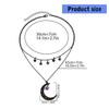 Gothic Necklace Hollow Moon Star Pendant Neckchain for Women Fashionable Jewelry Gift For Parties and Festivals