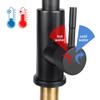 Black Kitchen Faucet With Pull Down Sprayer Hot and Cold Water 360 Degree Taps Kitchen Pulled Out Faucet Two Function Mixer