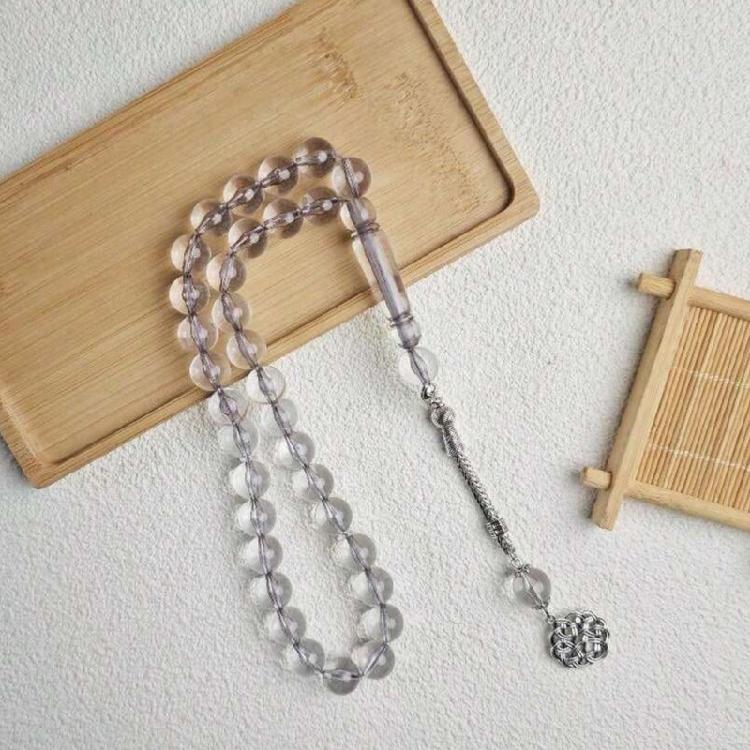 Islamic Worship Tasbih 33 Acrylic Beads Fade Resistant For Daily Prayers Spiritual Reflection And Faithful Observance