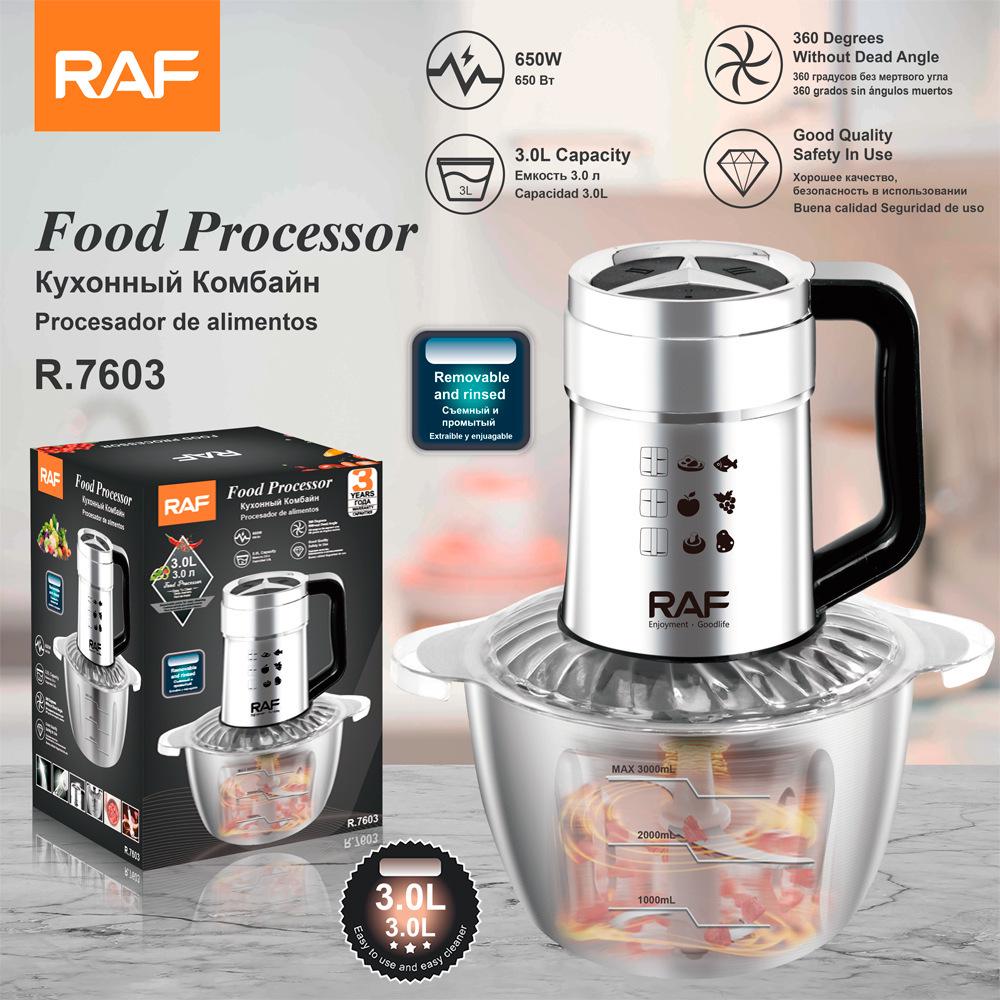 European Standard 3L Electric Meat Grinder & Chopper R 7603: Multifunctional Kitchen Appliance.