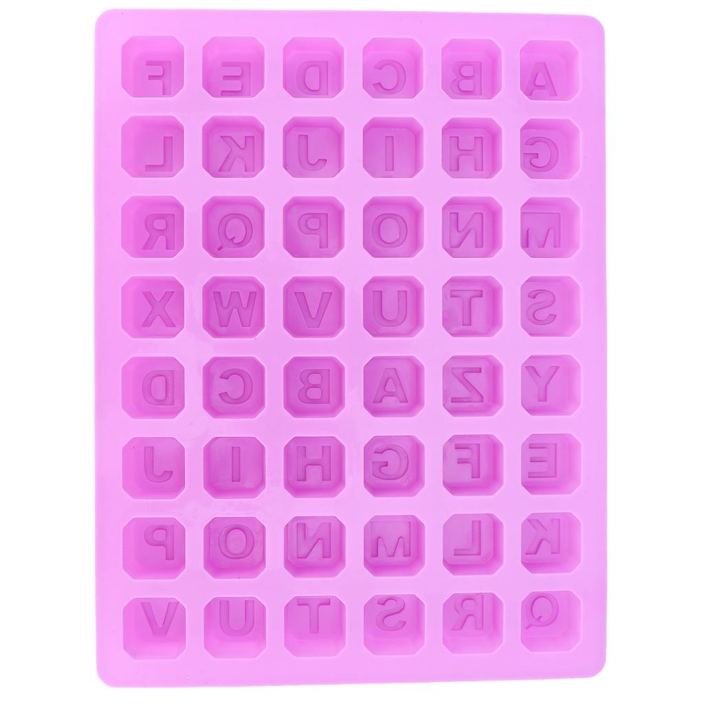 48‑Grid Mold Tray Alphabet Baking Mould for Chocolate Candies Cookies Ice Cubes Making