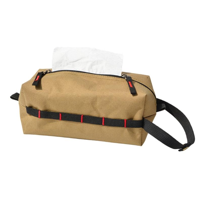 Outdoor Tissue Holder Bag Napkin Paper Storage Holder Hanging Wipes Box Case Tissue Dispenser Paper Storage Container