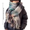 Christmas Long Plaids Blanket 245cm Oversized Winter Fall Warm Scarf Tartan Scarves Wrap Shawl Classical Tassels
