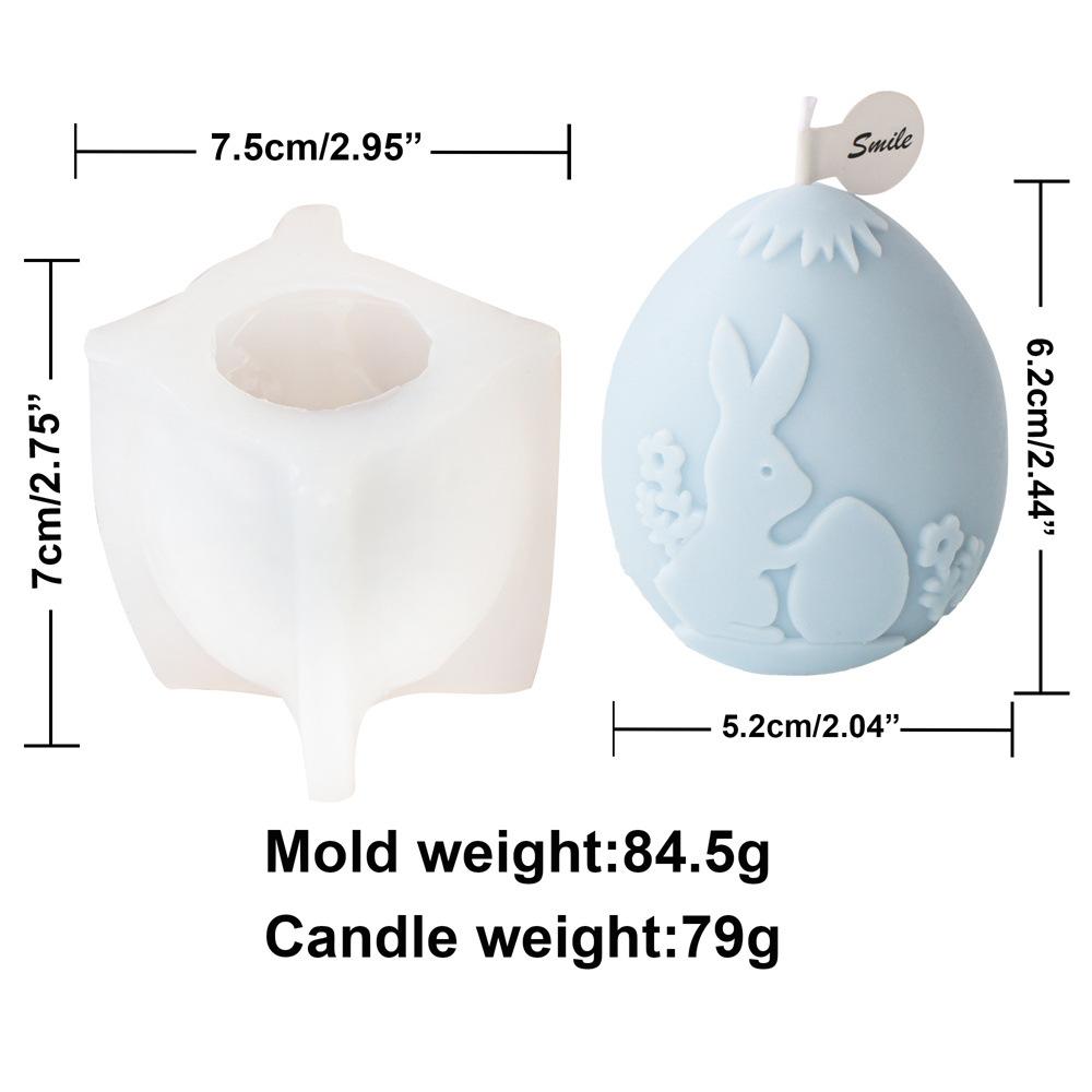 

Рельефная форма для пасхального яйца в виде кролика, силиконовая форма для свечи, пасхальный ароматерапевтический кролик, шоколадный торт, силиконовая форма для пасхального подарка, гипсовая форма