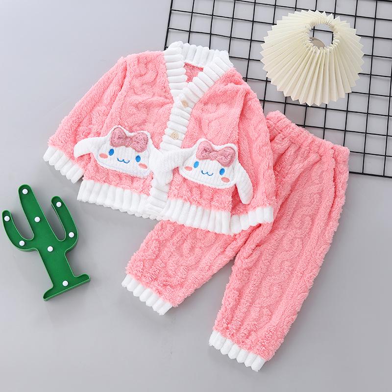 

Детская пижама из толстого бархата нового стиля 2025 года: Теплый двухпредметный комплект из кораллового флиса для мальчиков и девочек 120 (Recommended 39-46 lbs)