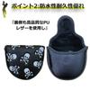 Golf Putter Utility Fairway Small Skull Includes Conversion Tag Cover, Cover, Mallet, Headcover, Wood, Driver, UT, DR, FW, Design, Waterproof, (Wood,