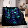 1PC Neon Owl Design Blanket - Soft Warm All-Season Throw for Sofa, Bed, Car, Office, Throw For Sofa Yy250916100