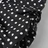 Casual Polka Dot Bud Skirts Fashion Contrast Color Gentle Sweet Mini Skirts For Girls Cute Elastic Waist Bottoms Spring