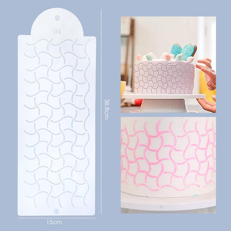 Pieczenie Ciast, Szablony do Wzorów w Sprayu DIY, Wzory, Totemy, Liście Rattanowe, Dekoracja Ciast, Latte Art, Puste Szablony do Drukowania