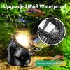 6 Light Solar Underwater Lights IP65 Waterproof Solar Light Outdoor Garden Light for Garden Yard Landscape Pathway Wall Lamp