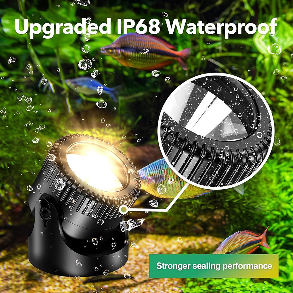 6 Light Solar Underwater Lights IP65 Waterproof Solar Light Outdoor Garden Light for Garden Yard Landscape Pathway Wall Lamp