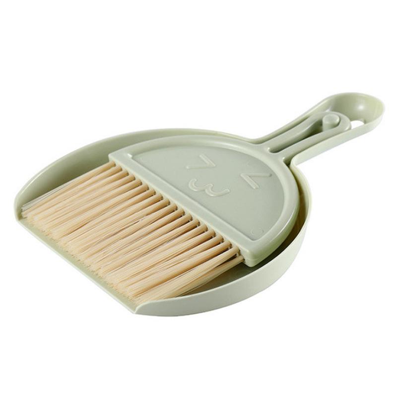 

Smiley Desktop Mini with Dustpan Computer Clutter Cleaning Brush зелёный