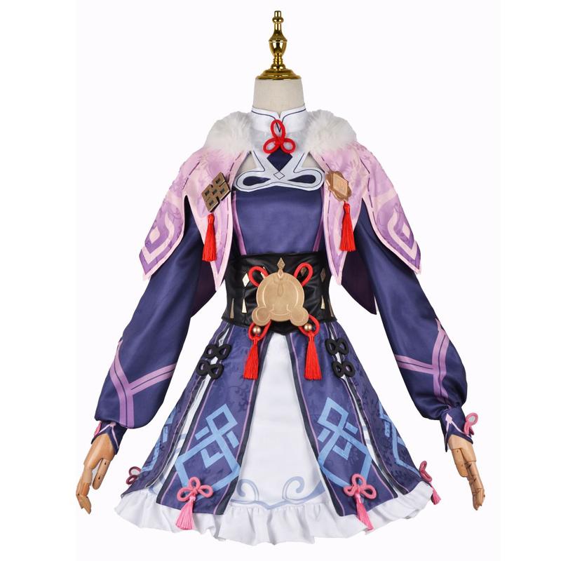 Anime Yunjin Cosplay Kostýmy Ženy Lolita Fialové šaty Čínská opera Speciální klobouk Halloween Party Sada pro krásné dívky