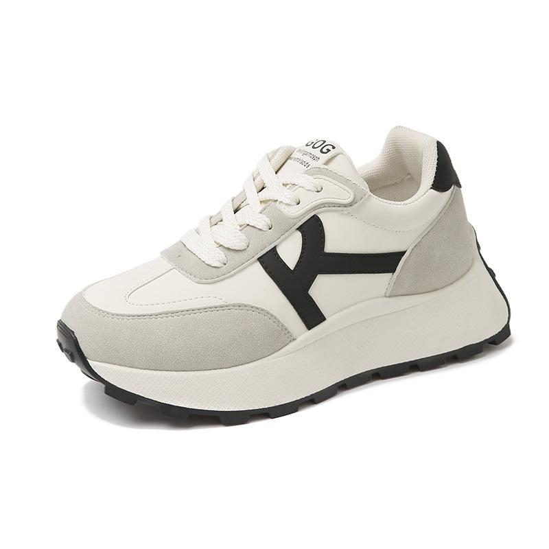 Platform dad shoes spring new lightweight casual student sports shoes soft-soled Forrest Gump shoes