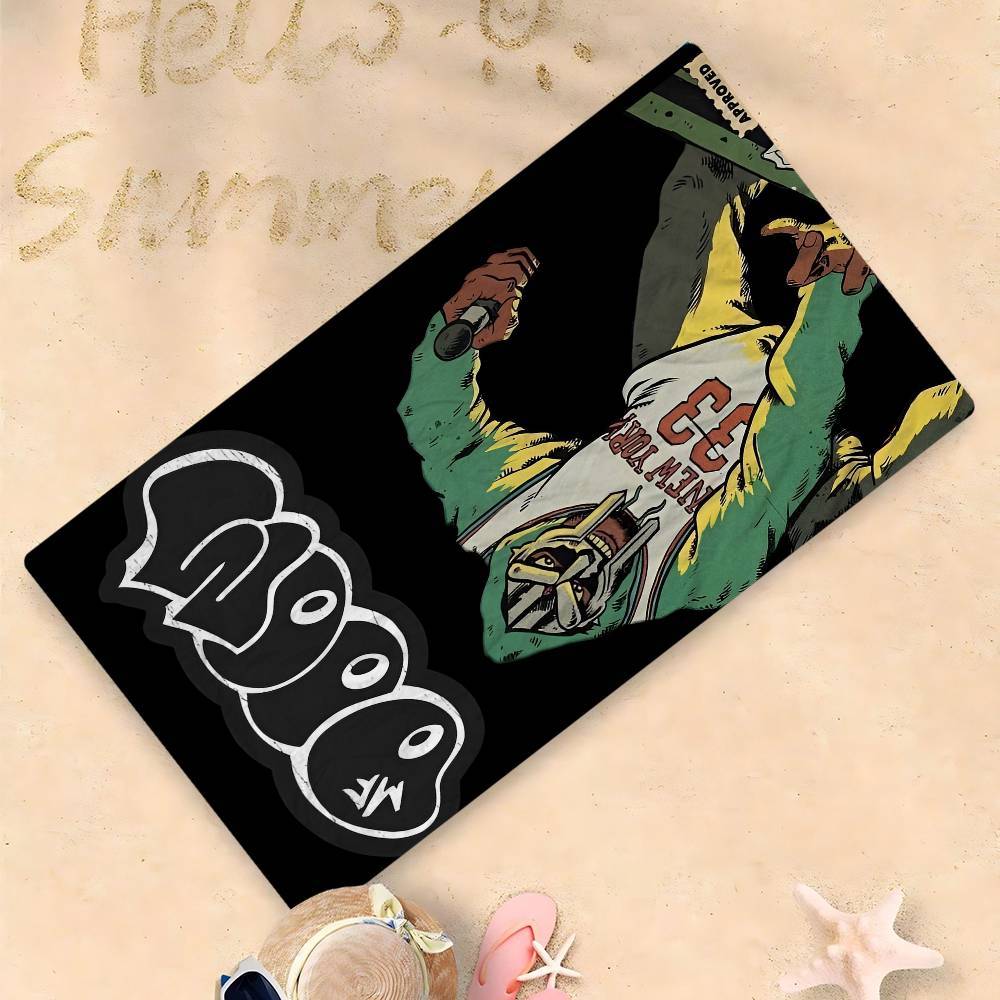 

MF Doom Hip Hop Rap Microfiber Beach Towel Absorbent Quick Dry Soft Yoga Swimming Resort Mountain Climbing Towel W30*H60(CM)