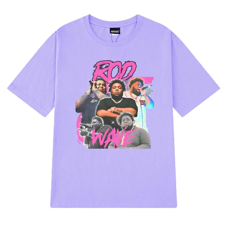 Hot Sale Rapper Rod Wave Graphic Oversized t-shirt 100% Cotton Men Women short sleeve O-Neck Tee shirt Unisex Summer vintage Top