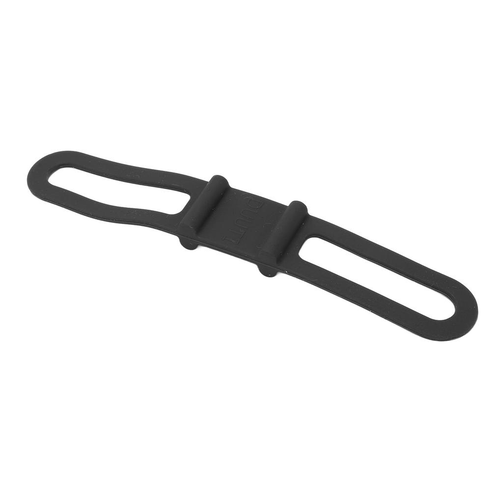 DUUTI 5 Stück Fahrrad Silikonband Cycling Taschenlampe Lenkerhalter Halter Mehrzweck Fahrradgurte zum FahrenSchwarz