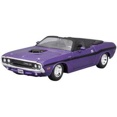 Maisto 1/24 1970 Dodge Challenger R/T MT Morado Modelo de Coche de Fundición a Presión, Multicolor