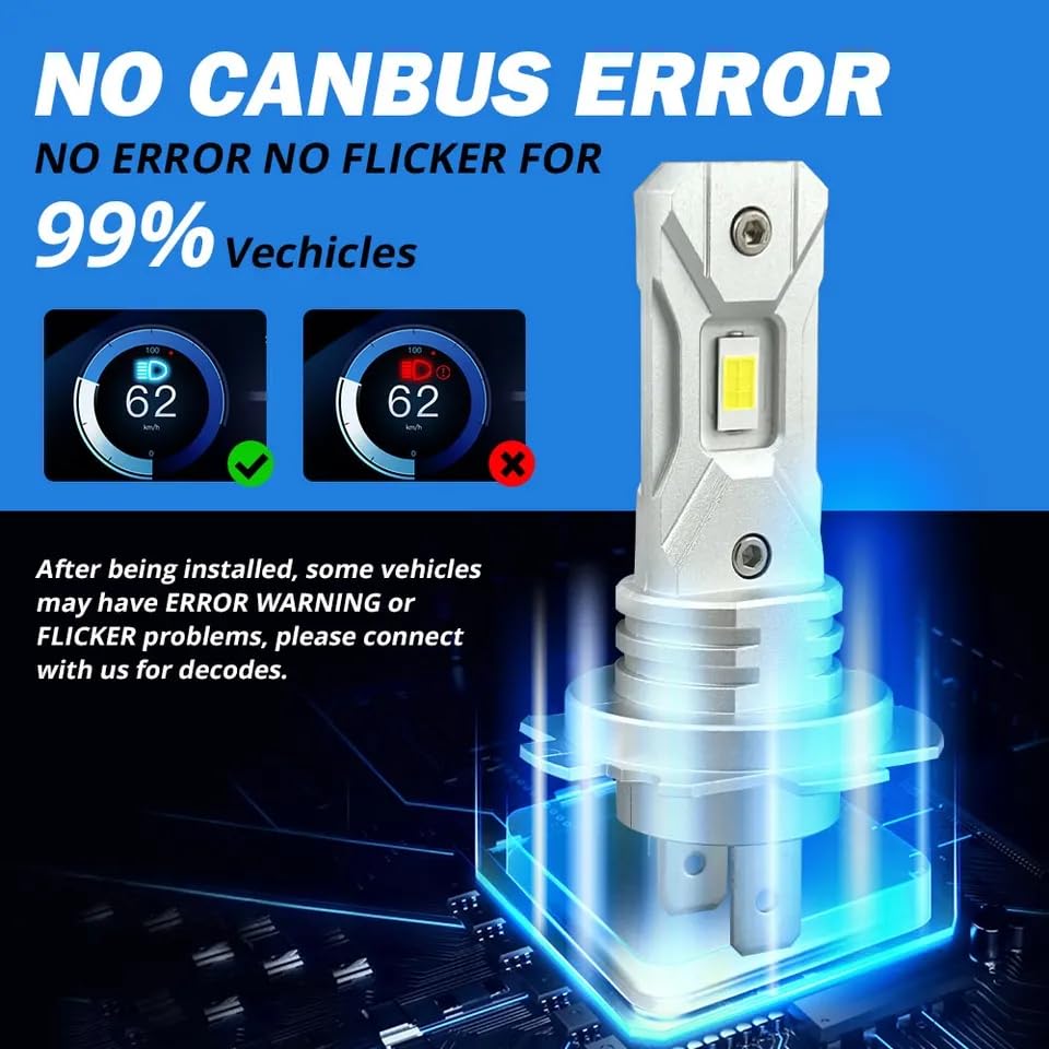 Super Bright H7 LED Headlight, Ideal for Motorcycles, Cars, Bikes, Yellow, Yellow, 12 V,