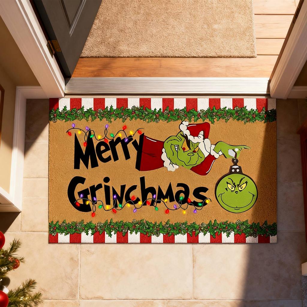 Christmas Mats, Green Carpets, Christmas Interior Decorations