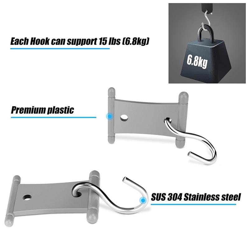 M-Modern-16 PCS RV Awning Light Clips Awning Hooks, Double Sided Campers Light Holders Awning Hooks Light Support Hanger