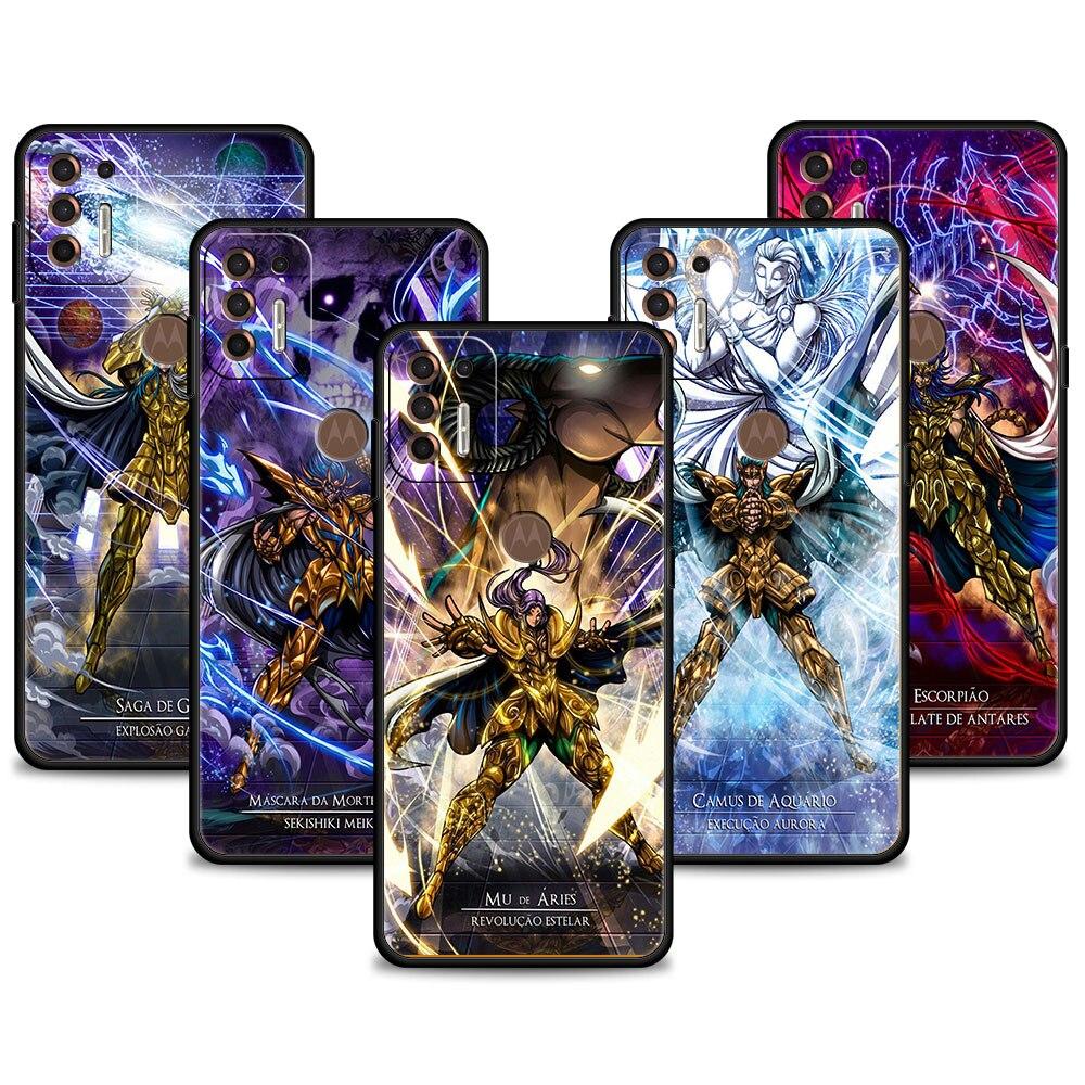 

Для Motorola G8 Plus Lite G30 G60 G Stylus 2022 G9 Power Play G31 G50 G22 One Fusion Мобильный телефон Celular Coque Saint Seiya Аниме