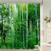 Serener Bambuswald Wasserdichter Schimmelresistenter Duschvorhang - Von der Natur inspiriertes Design für eine beruhigende Badezimmerdekoration