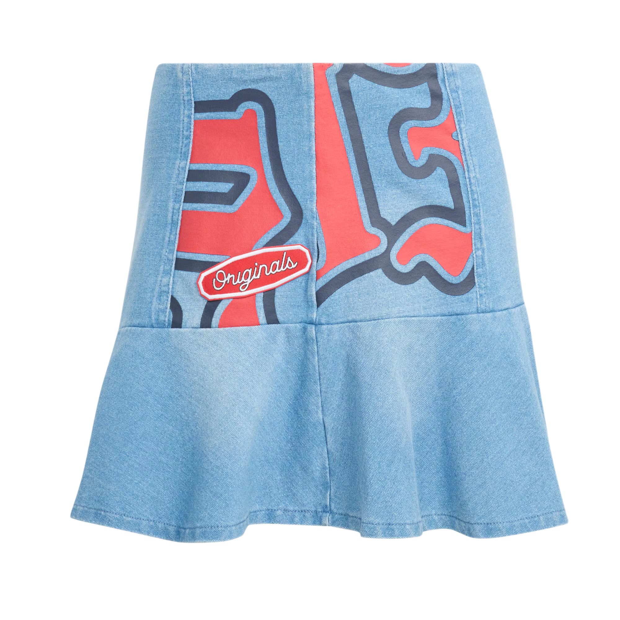 Adidas Originals FW25 GFX Denim Short Skirts Women s KC6274 25