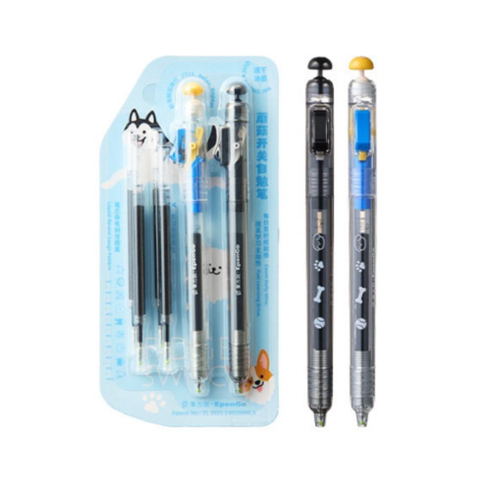 

4Pcs/set 0.5mm Relax Switch Pen Anti-Anxiety Smooth Writing Fidget Clicker Gel Pen with Replacement Pen Refills Study Tool синий