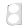 2 Hole Gauge Panel Gauge 2?116 Inch 52MM Universal Metal Car Meter Mount Instrument Panel Silver