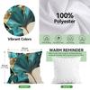 Ginkgo Leaf Cushion Cover Pillowcase Printed Polyester 45X45Cm Throw Pillowcover Decorative Sofa Cushion Pillowslip Home Decor