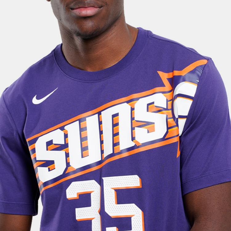 Nike Kevin Durant Phoenix Suns Letter Print Crew Neck Short Sleeve T-Shirt Men Tops Purple FD9807-573