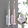 Adjustable Toothbrush Holder Electric Toothbrush Base Silicone Non-slip Wall Mount Bathroom Space Saving Brush Rack Adapt 99%