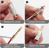 Banana Plugs 2 Pair/ 4 Pcs, 24K Gold Plated Dual Screws Jack Connectors for Amplifier, Speakers, Receiver
