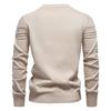 Herbst- und Winter Herren Rundhals-Pullover Hochwertiger Herren Einfarbpullover