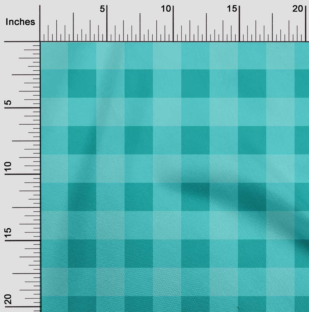 oneOone Cotton Flex Fabric Gingham Check Print Sewing Fabric BTY 40 Inch