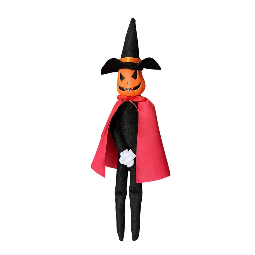 With Hat Pumpkin Elf Creative Pumpkin Doll Halloween Elf Felt Doll  Children's Gifts
