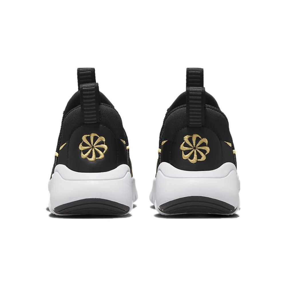 Nike Flex Plus 2 PS Black Metallic Gold Kids Sneakers Dark-Smoke-Grey White DV9000-002